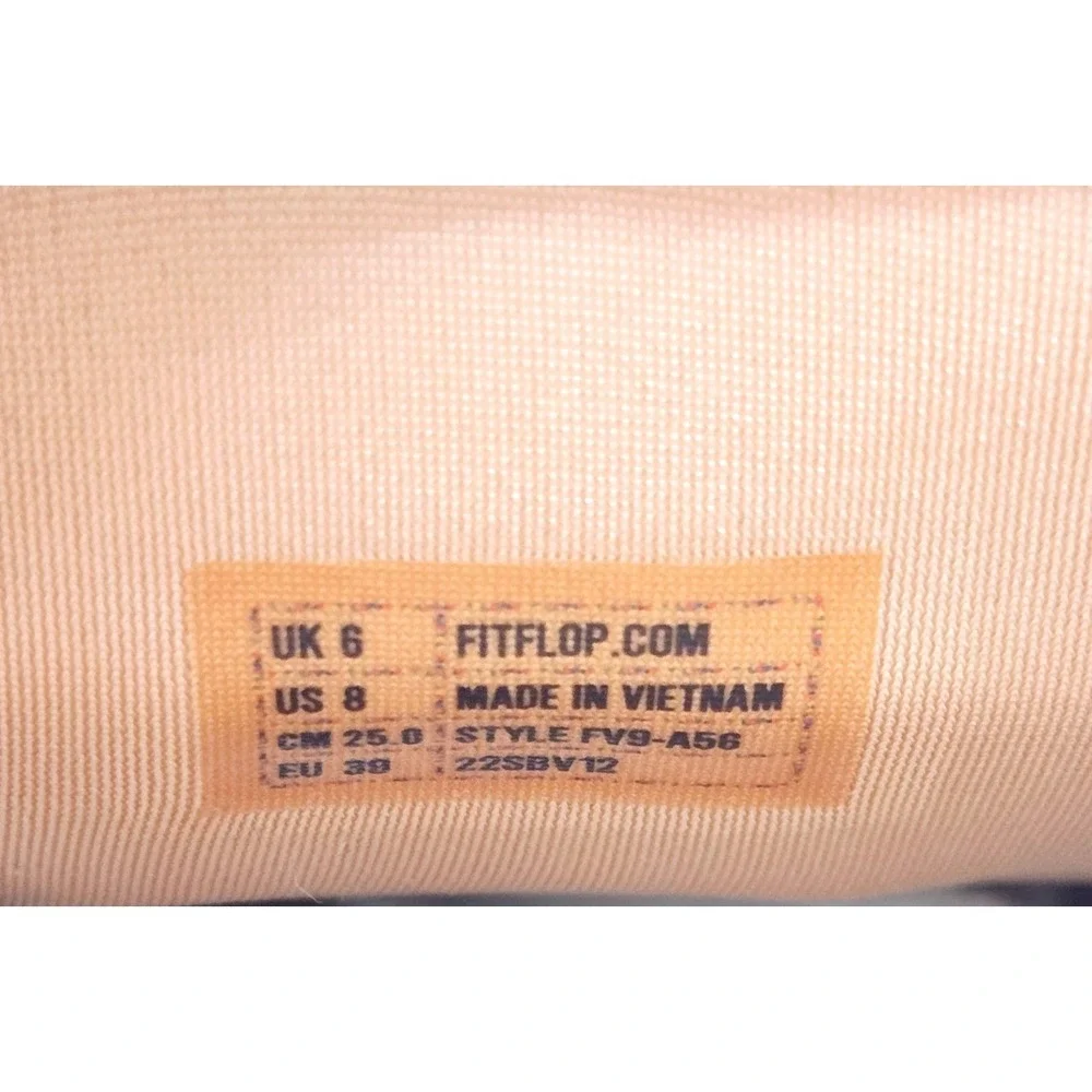 FitFlop Rally Neon-Pop Leather Sneakers‎ - Size 8
